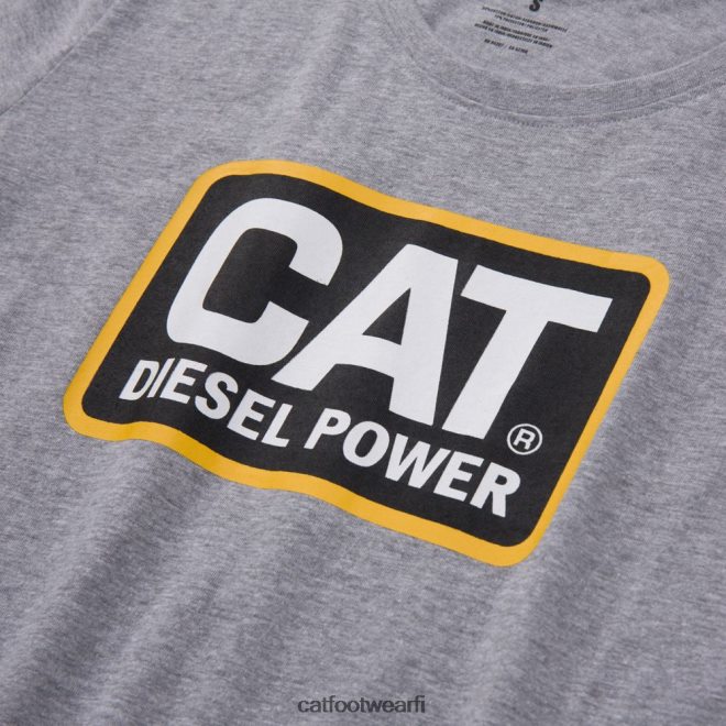 diesel power t-paita harmaa 40L048313 Caterpillar naiset | topit  päällysvaatteet